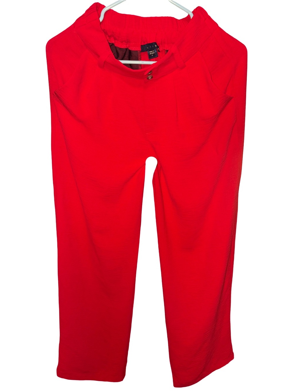 Women’s Pull-On Stretch Red Pants